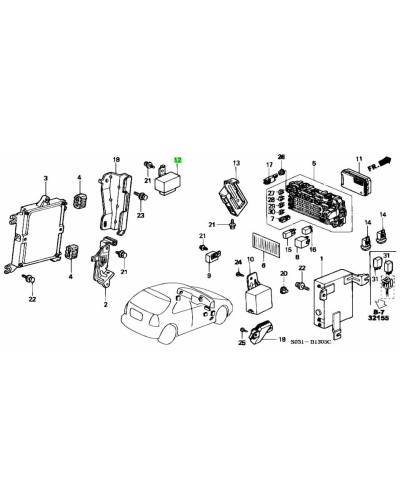 HONDA OEM MAIN RELAY ASSY FOR B SERIES : KYP PERFORMANCE HOUSE