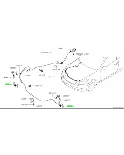 NISSAN OEM HOOD LOCK ASSEMBLY - 65601-JL00A : KYP PERFORMANCE HOUSE