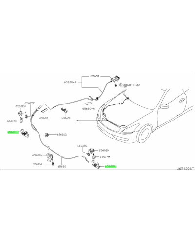 NISSAN OEM HOOD LOCK ASSEMBLY - 65601-JL00A : KYP PERFORMANCE HOUSE