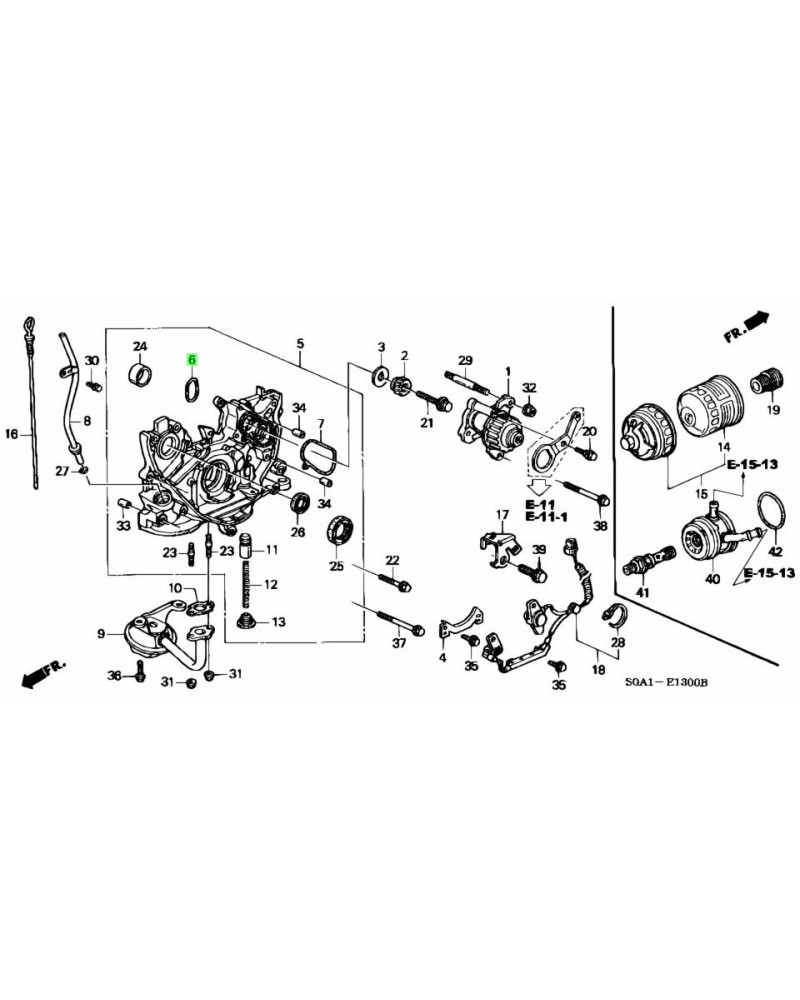 HONDA OEM GASKET OIL PUMP - 15113-P13-003 : KYP PERFORMANCE HOUSE