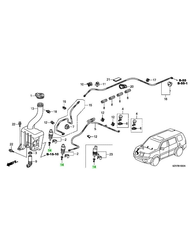 HONDA OEM Pilot Filter - 76843-SMG-E01 : KYP PERFORMANCE HOUSE