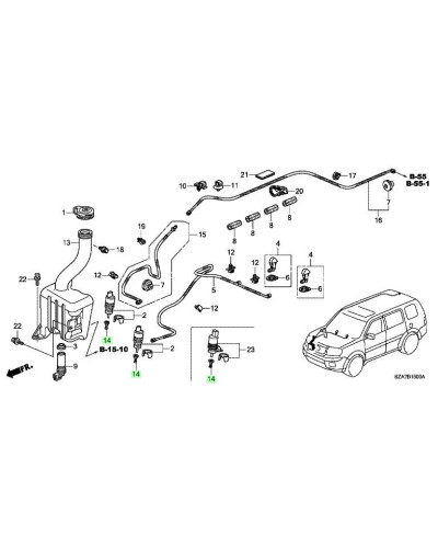 HONDA OEM Pilot Filter - 76843-SMG-E01 : KYP PERFORMANCE HOUSE