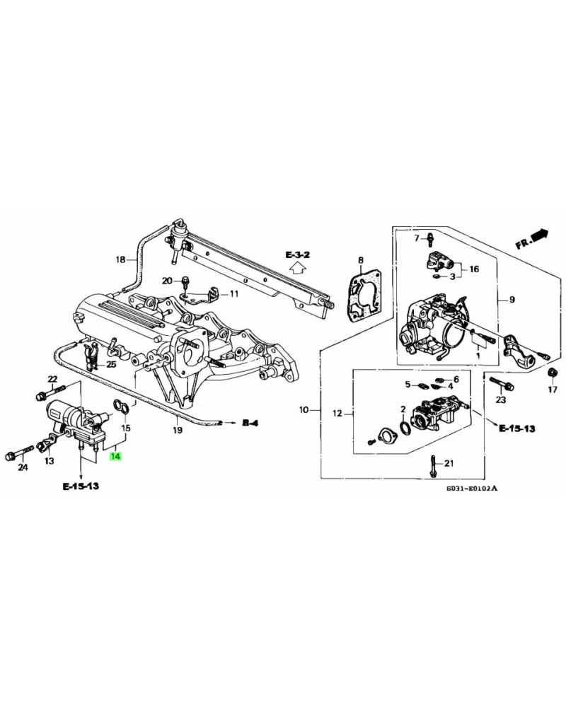 HONDA OEM Fuel Injection Idle Air Control Valve - 36450-P6T-S01 : KYP PERFORMANCE HOUSE