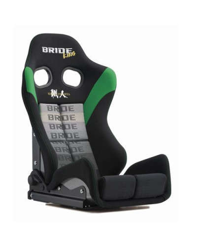 BRIDE GIAS III KEIICHI TSUCHIYA SPECIAL EDITION MODEL BLACK & GREEN SUPER ARAMID BLACK SHELL STANDARD CUSHION FOR G61DSR : KYP P