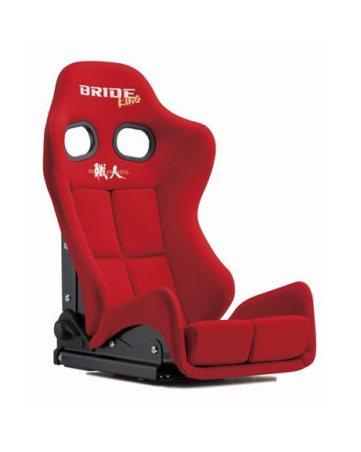 BRIDE GIAS III KEIICHI TSUCHIYA SPECIAL EDITION MODEL RED SUPER ARAMID BLACK SHELL STANDARD CUSHION FOR G61RSR : KYP PERFORMANCE