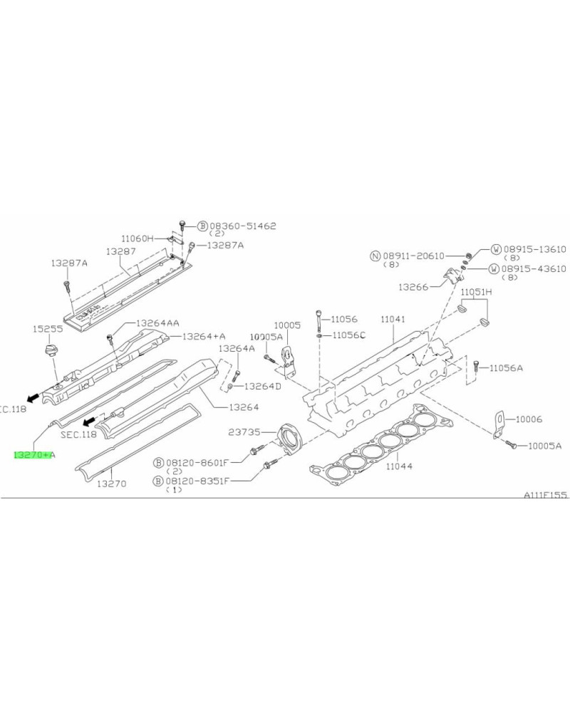 NISSAN OEM ROCKER COVER GASKET - 13270-5L311 : KYP PERFORMANCE HOUSE