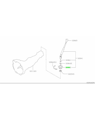 NISSAN OEM CONTROL LEVER BOOT - 32862-V5002 : KYP PERFORMANCE HOUSE