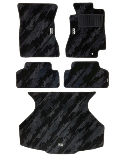 HKS FLOOR AND LUGGAGE MATS OCT RHD SET OF 5 FOR TOYOTA SUPRA JZA80 53001-AT024 : KYP PERFORMANCE HOUSE