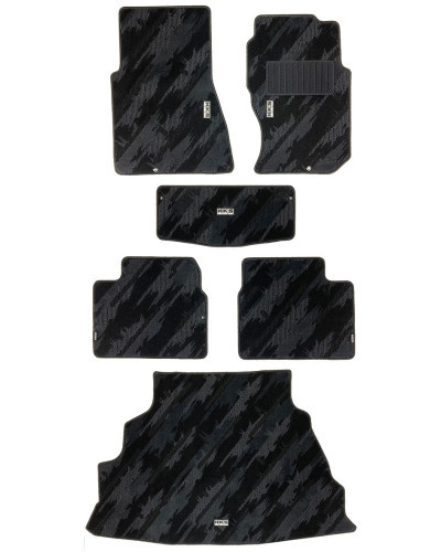 HKS FLOOR AND LUGGAGE MATS OCT RHD SET OF 6 FOR NISSAN SKYLINE GT-R BNR32 53001-AN036 : KYP PERFORMANCE HOUSE