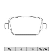 DIXCEL Rear Brake Pads – Ford Focus RS (LV) / Kuga (TE/TF) / Mondeo (MB/MC)