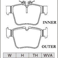 Dixcel Rear Brake Pads – Mercedes-Benz GLC200 / GLC220d / GLC250 / GLC300 / GLC350e / GLC43 (X253)