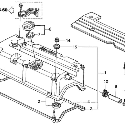 HONDA OEM ROCKER COVER GASKET KIT - CL7 DC5 EP3 FD2 FN2 CIVIC TYPE R INTEGRA ACCORD