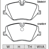 Dixcel Front Brake Pads - BMW X1 (U11) / X2 (U10) / X3 (G45) / 2 Series Gran Coupe (F74) / 5 Series (G60) / MINI Cooper (J01) / Aceman (J05) / Countryman (U25)