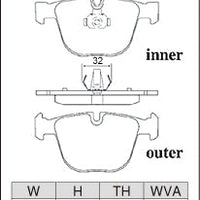 DIXCEL Rear Brake Pads – BMW M3 (E90/E92/E93) / M5 (E60) / M6 (E63/E64)