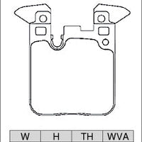 DIXCEL Rear Brake Pads – BMW M2 (F87) / M3 (F80) / M4 (F82)
