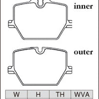 DIXCEL M Type Rear Brake Pads – BMW M240i (G42) / Toyota GR Supra (A90) / BMW Z4 (G29)