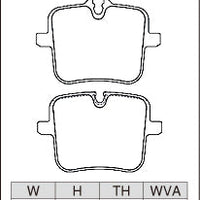 DIXCEL Rear Brake Pads – BMW M5 (F90) / M8 (F91/F92/F93) / X5 M & X6 M (F95/F96)