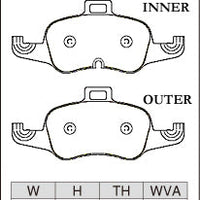 Dixcel Front Brake Pads - Audi TT / TTS (FV)