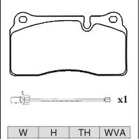 DIXCEL Rear Brake Pads - Audi R8 (42/4S) Non-CC Brake