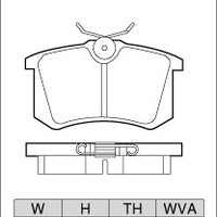 DIXCEL Rear Brake Pads – Renault Megane Mk3 / Mk4 RS (X95 / XFB) – Mechanical Handbrake