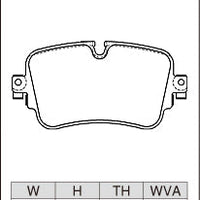 DIXCEL Rear Brake Pads – Audi A6/S6 (C8) A7/S7 (C8) A8/S8 (D5) Q7/SQ7 (4M) Q8/SQ8/RSQ8 (4MN) / VW Touareg (CR)
