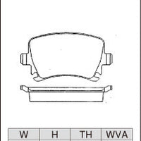 DIXCEL Rear Brake Pads – VW Golf R32 / GTI (Mk5) / Golf R / GTI (Mk6) / Scirocco R