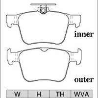 DIXCEL Rear Brake Pads – VW Golf GTI / R (Mk7) / T-Roc R (A1) / Tiguan R (AD) / Audi S3 (8V)