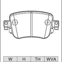 DIXCEL Rear Brake Pads - Audi Q3 (8U) / VW Polo GTI (AW1) / VW Caddy IV (SA)