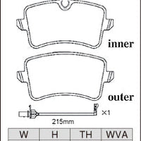 DIXCEL Rear Brake Pads – Audi S6 (C7/C7.5) / S7 (C7/C7.5) / S8 (D4)