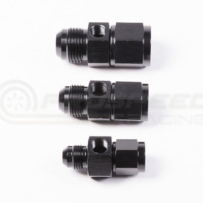 Radium AN Male to Female Fitting w/Inline 1/8" NPT Female Port
