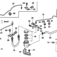 HONDA OEM CLUTCH MASTER CYLINDER ASSEMBLY - CL7 CL9 FD2