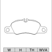 DIXCEL Front Brake Pads – Porsche 911 Carrera/Carrera 4 (997/991) 718 Boxster/Cayman S/GTS (982) Boxster/Cayman S/GTS/Spyder (981)