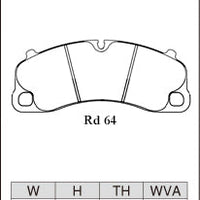 DIXCEL Front Brake Pads – Porsche 911 (991.2 / 992) Carrera / GTS / Turbo / Targa / 718 Cayman GTS 4.0