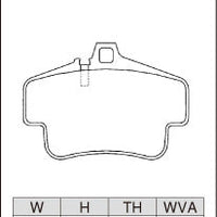 DIXCEL Rear Brake Pads – Porsche 911 (996) Carrera 4S / Turbo / GT2 / GT3