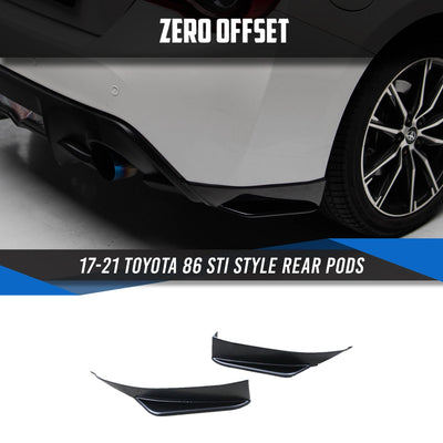 STI Style Rear Pods for Toyota 86 (ZN6) 2017-2021