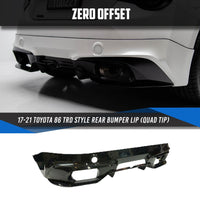TRD V2 Style Rear Lip for Toyota 86 (ZN6) 2012-2021