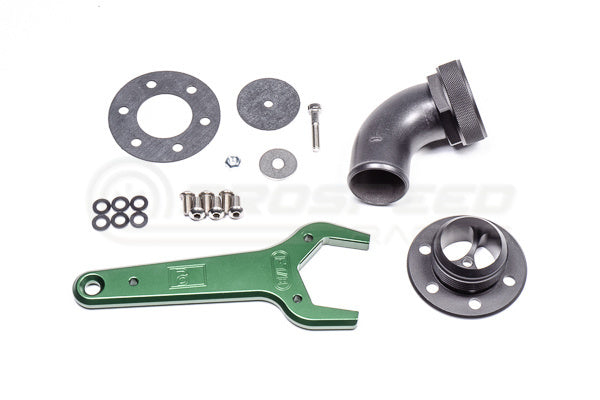 Radium Remote Mount Fill Neck - 24AN Elbow - 1.5