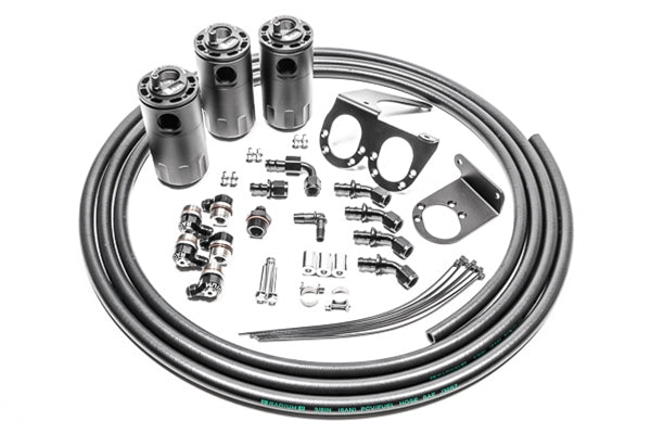 Radium Engineering Triple Fluid Lock Catch Can Kit