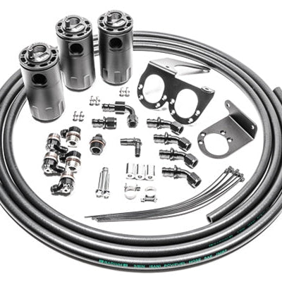 Radium Engineering Triple Fluid Lock Catch Can Kit