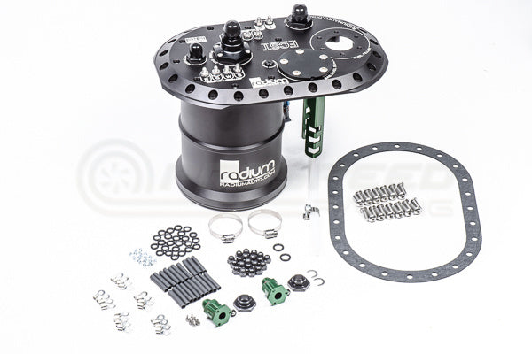 Radium Brushless Ti Automotive E5LM Fuel Cell Surge Tank (Pumps NOT Included)