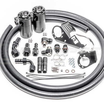 Radium Dual PCV/CCV Fluid Lock Catch Can Kit
