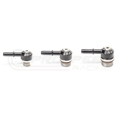 Radium V2 AN ORB to SAE Male EFI Quick Connect Low Profile Swivel Banjo Fitting