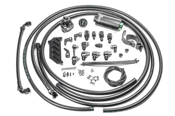 Radium Fuel Pump Hanger Plumbing Kit w/Stainless 10 Micron Filter