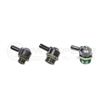 Radium V1 AN ORB to Hose Barb Swivel Banjo Fitting