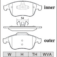 Dixcel Front Brake Pads - Renault Megane GT (III/IV) / Clio RS (IV) / Laguna III