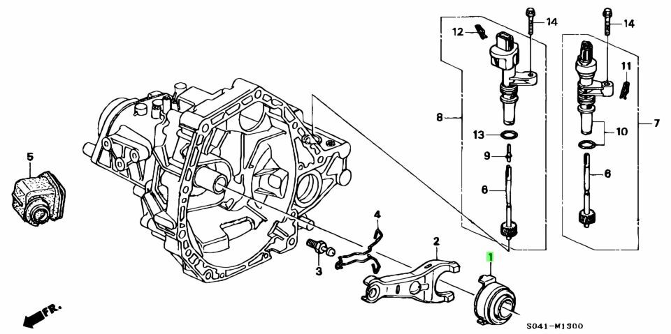 HONDA OEM CLUTCH RELEASE BEARING - EF8 EF9 EG6 EK4 EK9 DC2 DA6 DB7 DB8