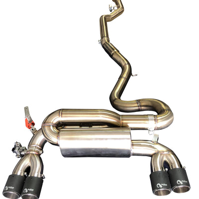 Active Autowerke M2C Signature Valved Full Exhaust System - black tips – 2019+ M2 Competition