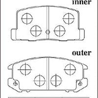 DIXCEL Rear Brake Pads – Toyota MR2 (AW11/SW20/ZZW30)