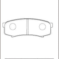 DIXCEL Rear Brake Pads – Toyota Land Cruiser 70 80 / Prado 90 120 150 / Hilux / FJ Cruiser