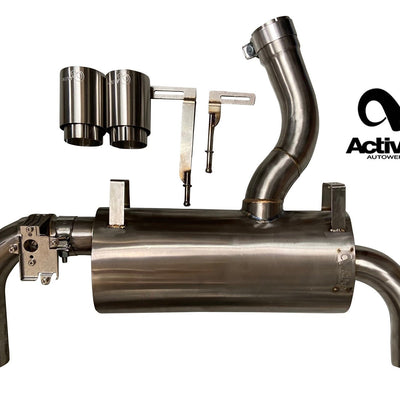 Active Autowerke F3X 335i/435i Valved Rear Exhaust System GEN 2 – brush tips – 2012-2016 335 / 435